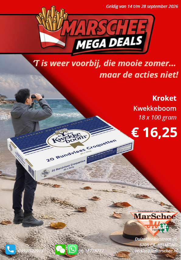 't is weer voorbij die mooie zomer.... maar de acties niet!