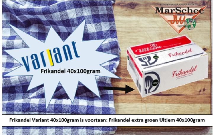 Frikandel Variant voortaan frikandel extra Ultiem