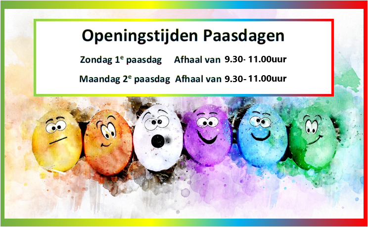 Pasen 2026 openingstijden