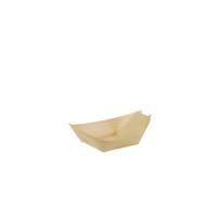 Fingerfood schalen hout pure 8,5x5,5cm bootje