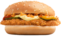 Crunchy chickenburger