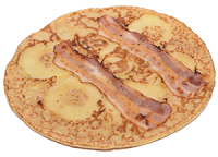 Pannenkoek spek-appel 30cm