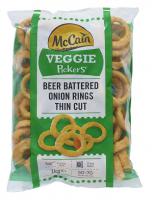 Beer battered onion rings thin cut 306501