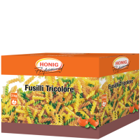 Pasta fusilli tricolore