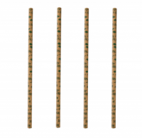 Rietjes karton bruin recht 8mmx24cm