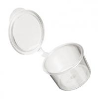 Geblokkeerd: Sambalcup + deksel 15cc transparant