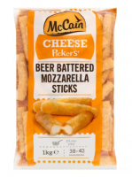 Beer battered mozzarella sticks