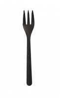 Snackvorkjes herbruikbaar 13cm zwart