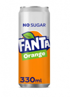 Fanta orange zero blik