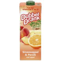Dubbeldrank sinaasappel/perzik pakken