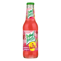Dubbelfris fram/cran glazen flesjes