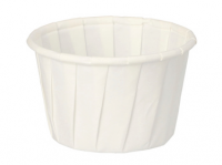 Sauscup papier rond 35 ml wit